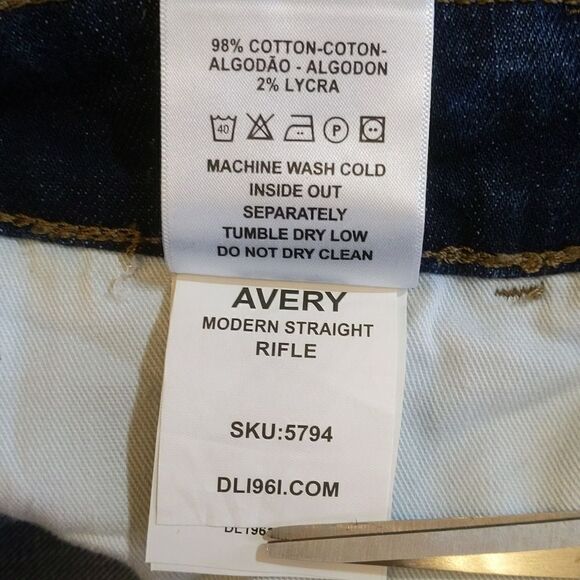DL1961 RIFLE Men's Avery Modern Straight Leg Denim Jeans Size 32x30 - Picture 15 of 16